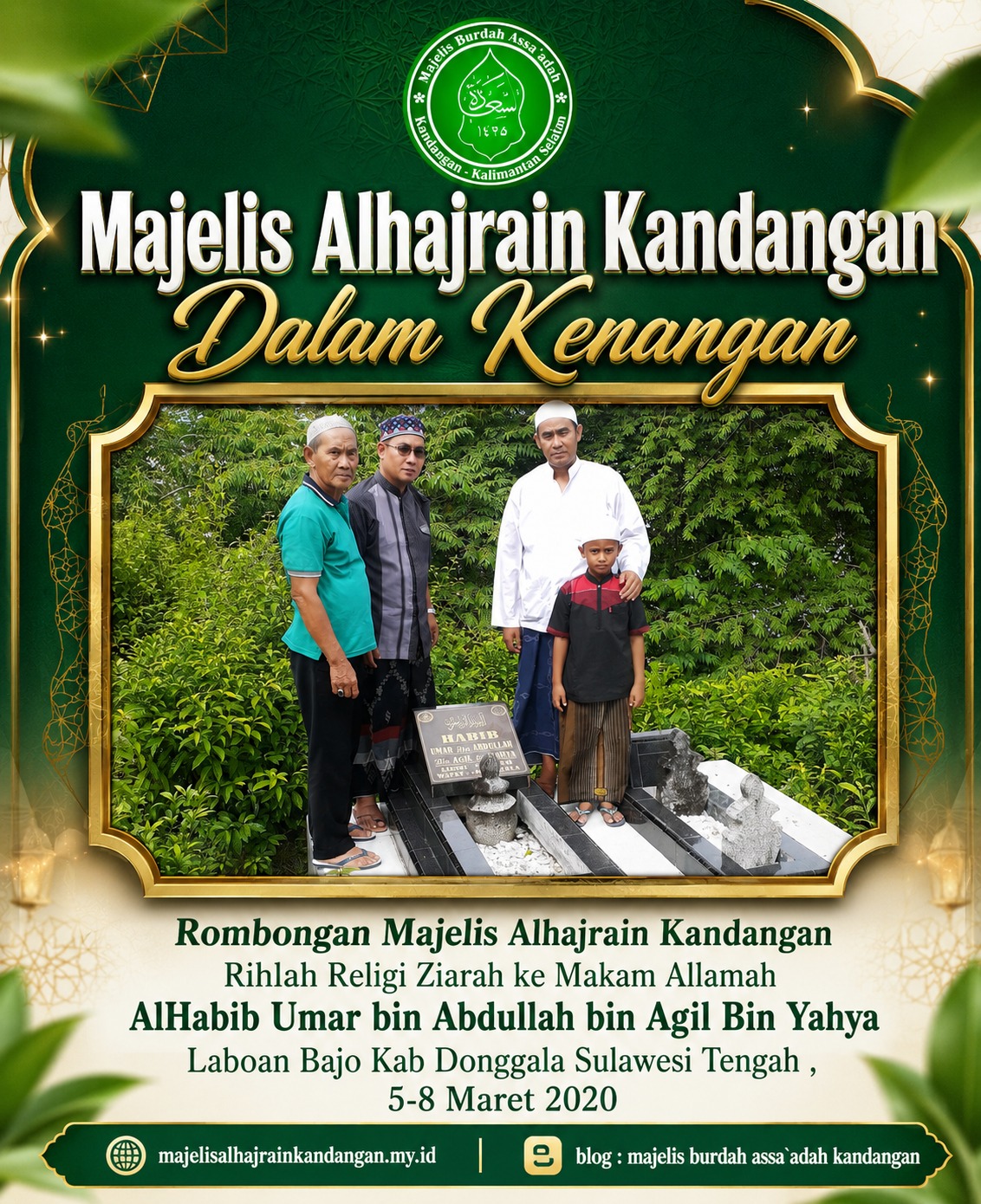 Makam Allamah AlHabib Umar bin Abdullah bin Agil Bin Yahya Sulteng